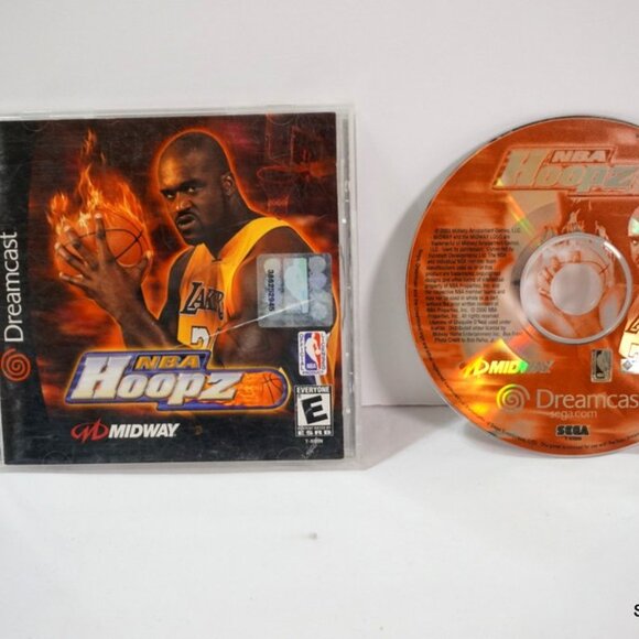 SEGA DREAMCAST NBA HOOPZ W/ Disc Manual Case No Back Cover Tested - Picture 1 of 3